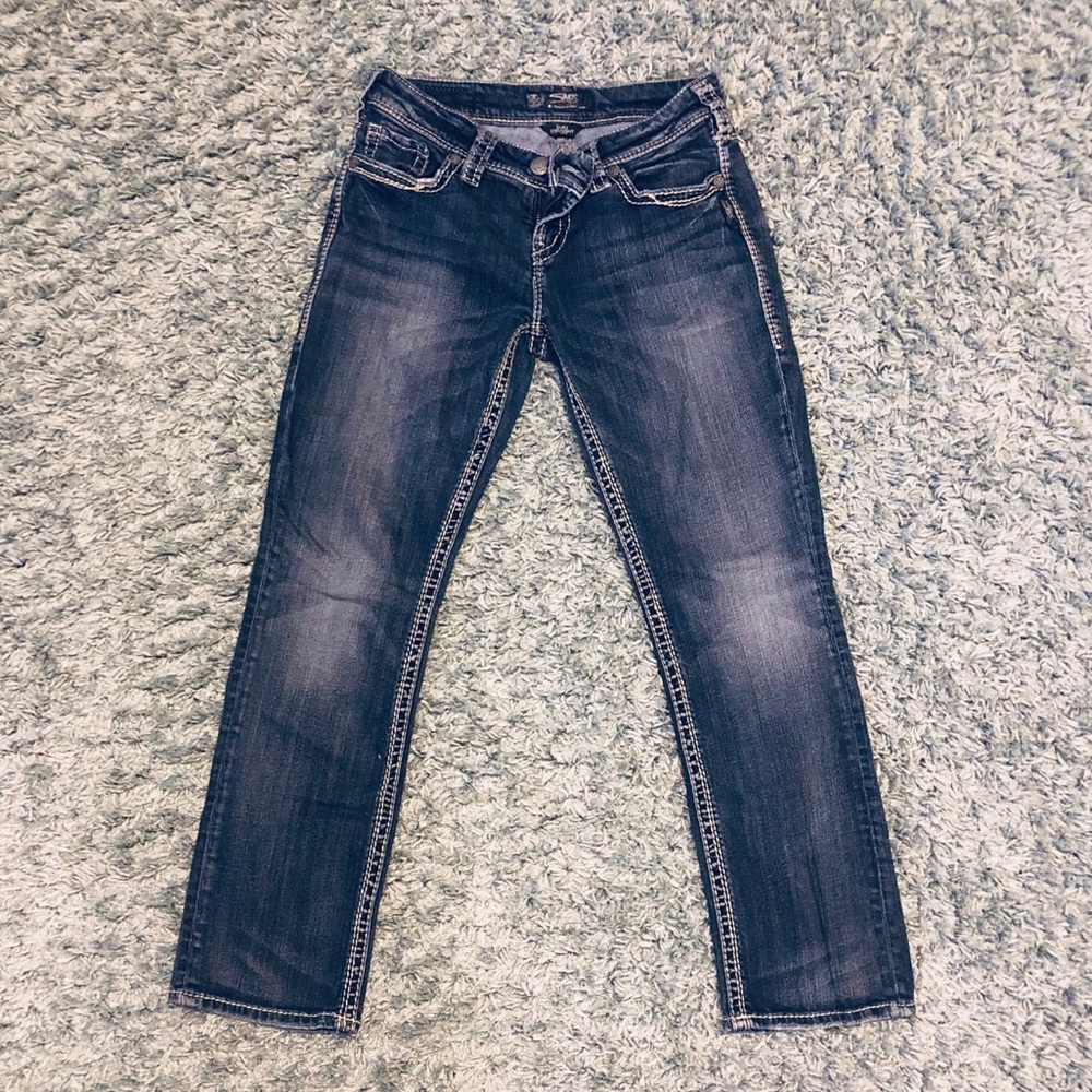 Sz 29/30 Silver Brand Suki Straight Jean